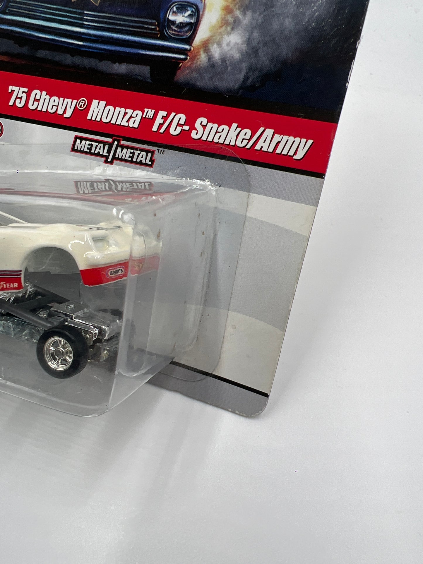 Hot Wheels Premium Drag Strip Demons #6 75 Chevy Monza F/C Snake/Army