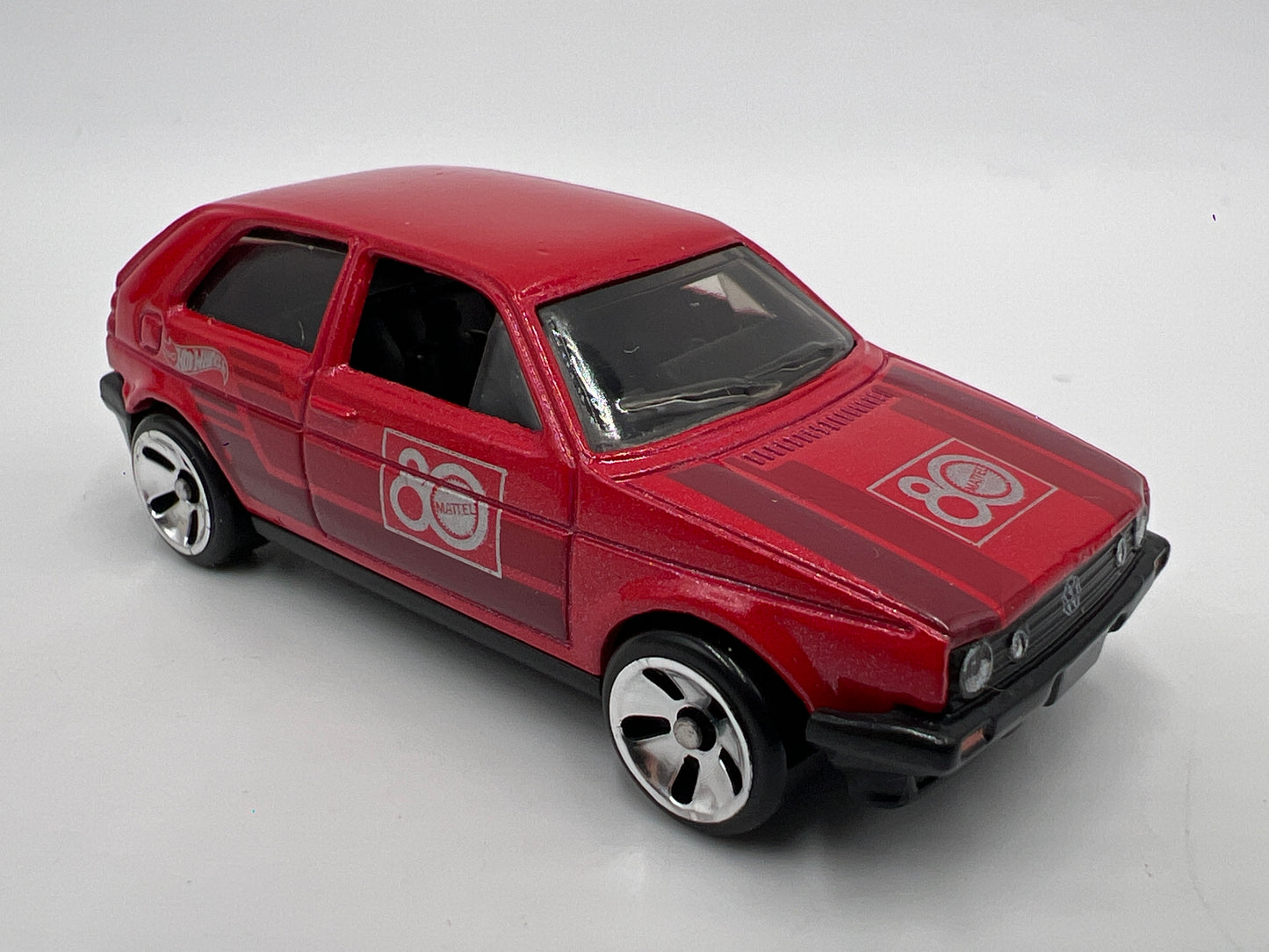 2025 Hot Wheels Silver Series Mattel 80th Anniversary Box Set Volkswagen Golf MK2 Red Loose