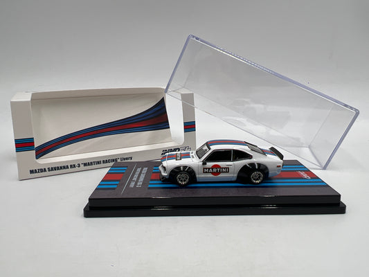 Inno64 1/64 Mazda Savanna RX-3 Martini Racing Livery White