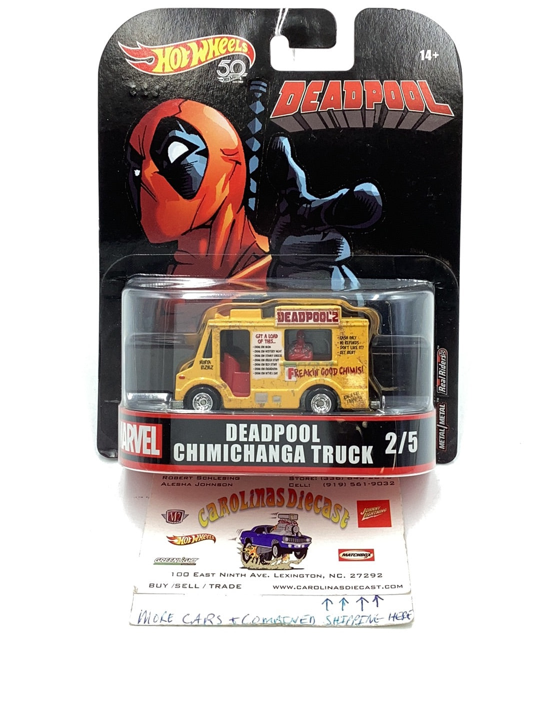 Hot wheels retro entertainment dead pool chimichanga truck 242C