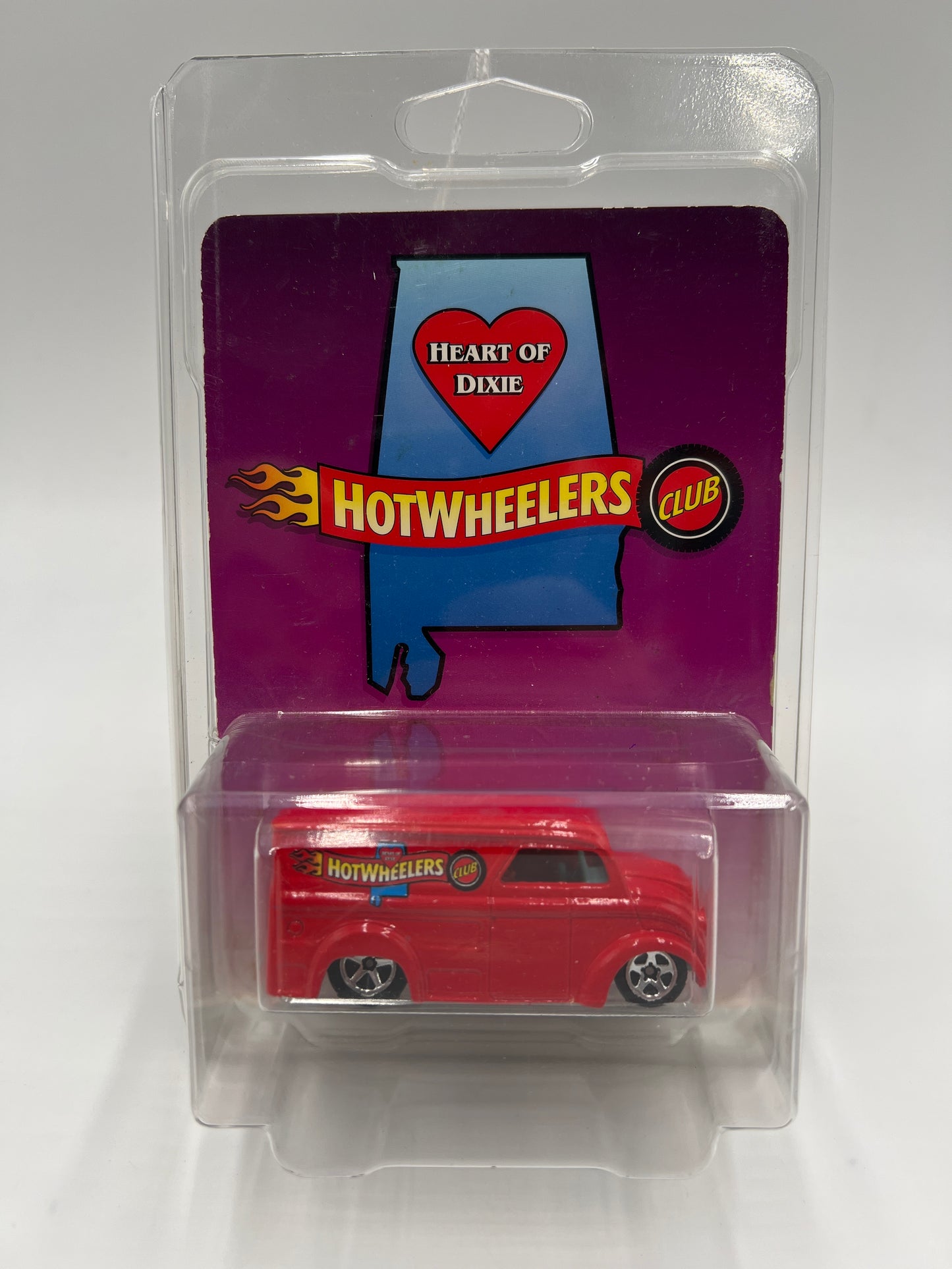 Hot Wheels Hot Wheelers Club Heart Of Dixie Dairy Delivery Red W/Protector