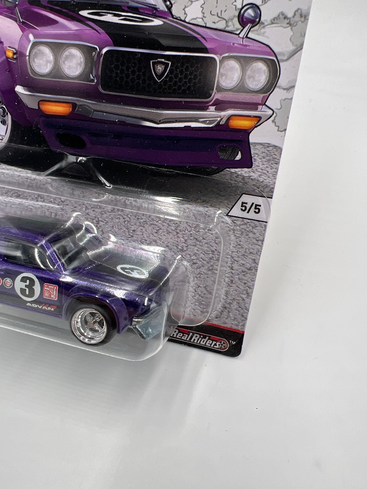 Hot Wheels Car Culture Japan Historics 1 #5 Mazda RX-3 Purple W/Protector