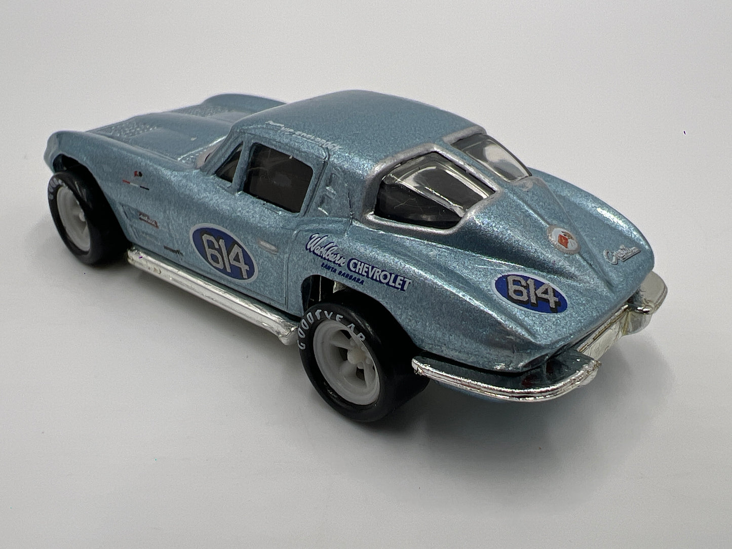 Hot Wheels 1/64 Premium Legends Hall Of Fame Vic Edelbrock 63 Corvette Split Window Coupe Blue Loose