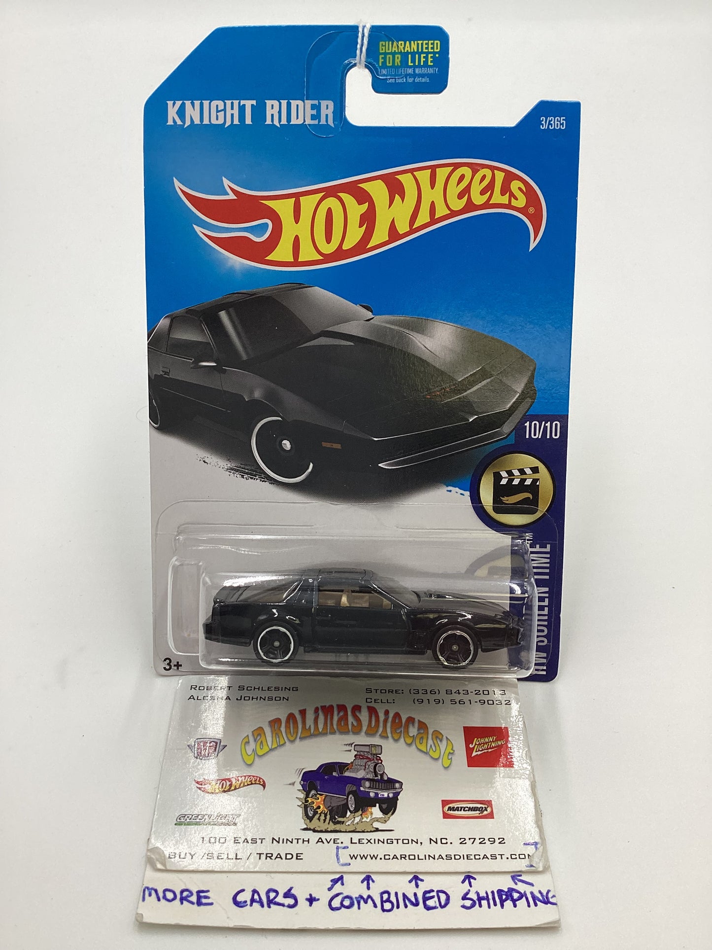 2017 Hot Wheels #3 K.I.T.T. Knight Rider 117A