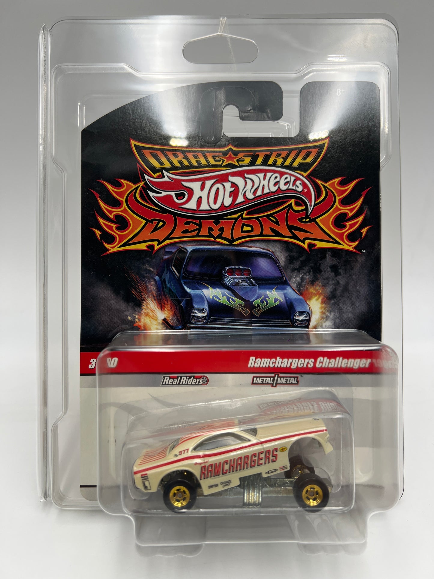 Hot Wheels Drag Strip Demons #3 Ramchargers Challenger W/Protector 2