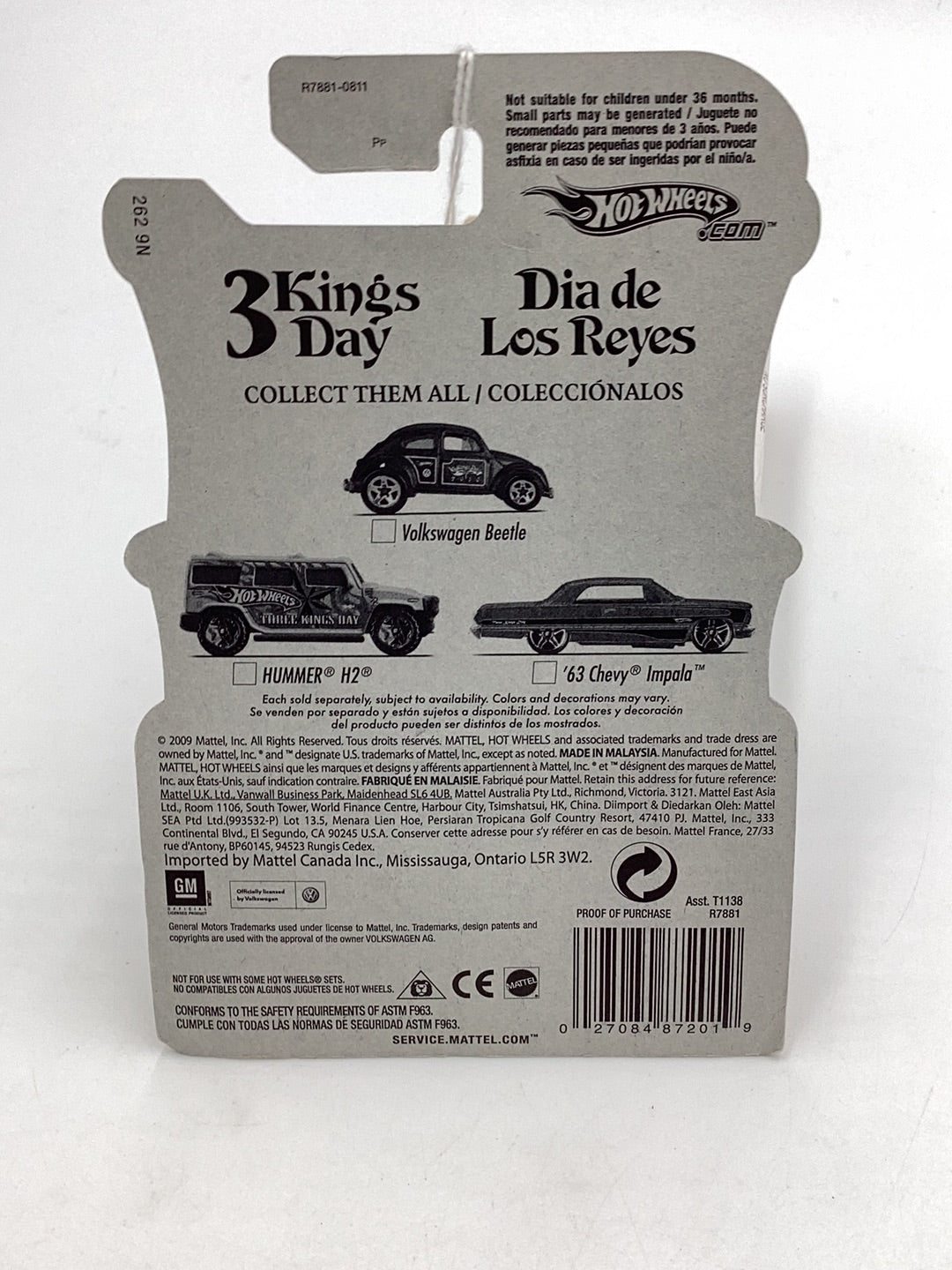 Hot Wheels 3 Kings Day Hummer H2 Target exclusive