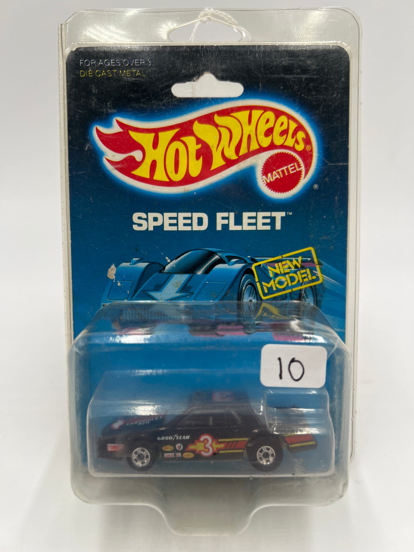 Hot Wheels Original 1988 Speed Fleet #1791 Chevy Stocker Black W/Protector