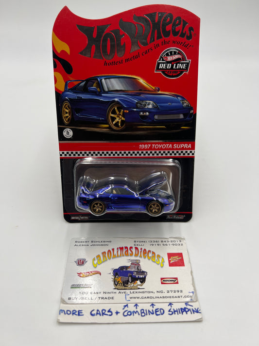 2024 Hot Wheels RLC 1997 Toyota Supra Blue W/Protector