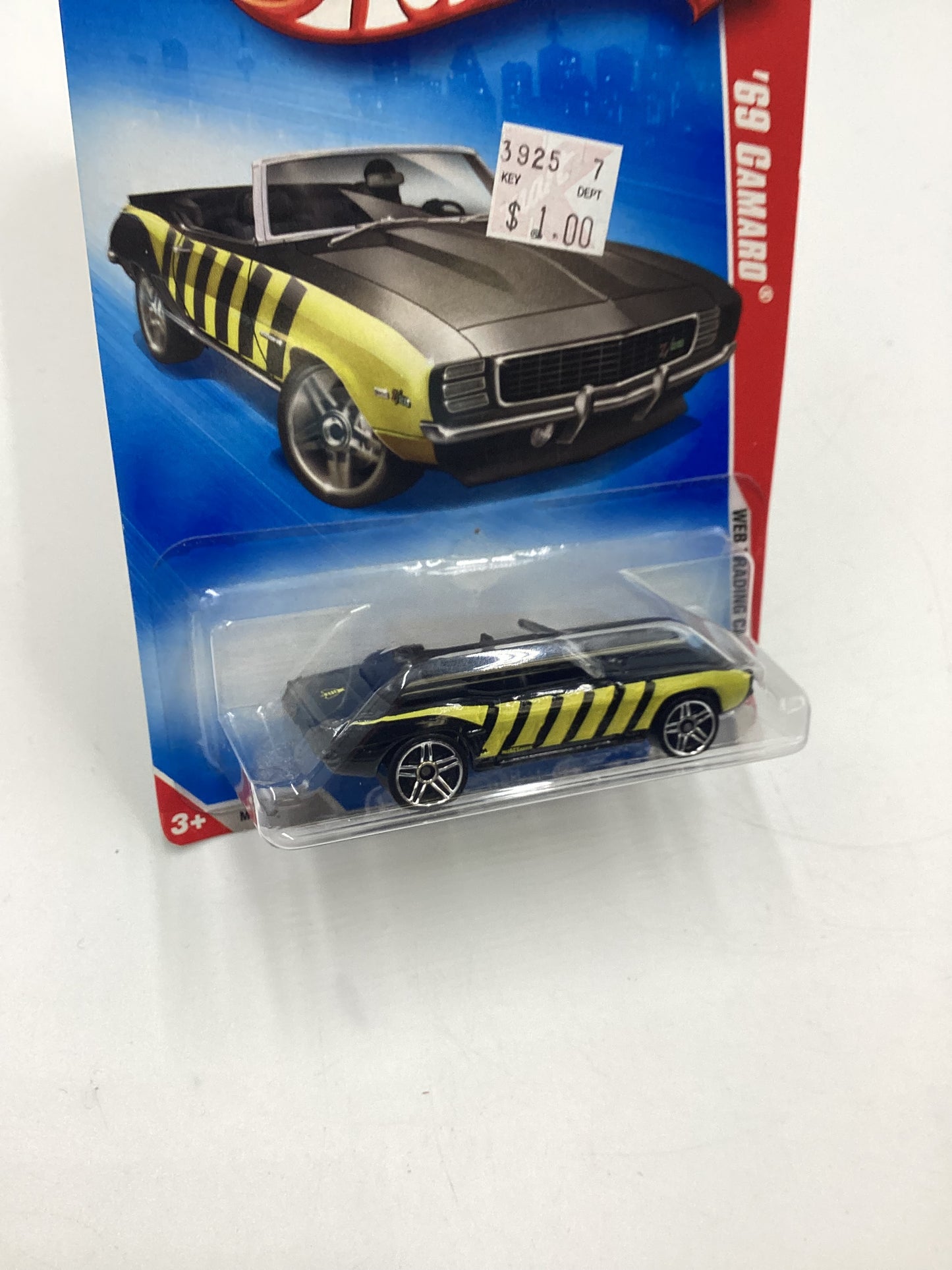 2008 Hot Wheels Web Trading Cars #97 69 Camaro Black 11D