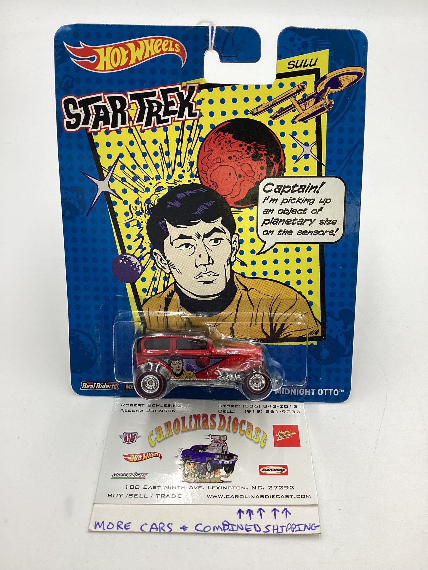 Hot wheels Pop Culture Star Trek Sulu Midnight Otto Red 267A