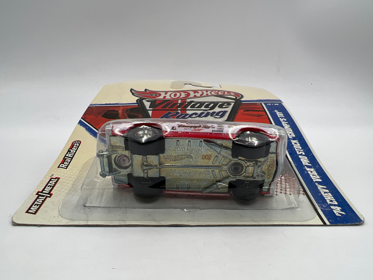 Hot Wheels Premium Vintage Racing #12 74 Chevy Vega Pro Stock Grumpys Toy Red/White W/Protector #1