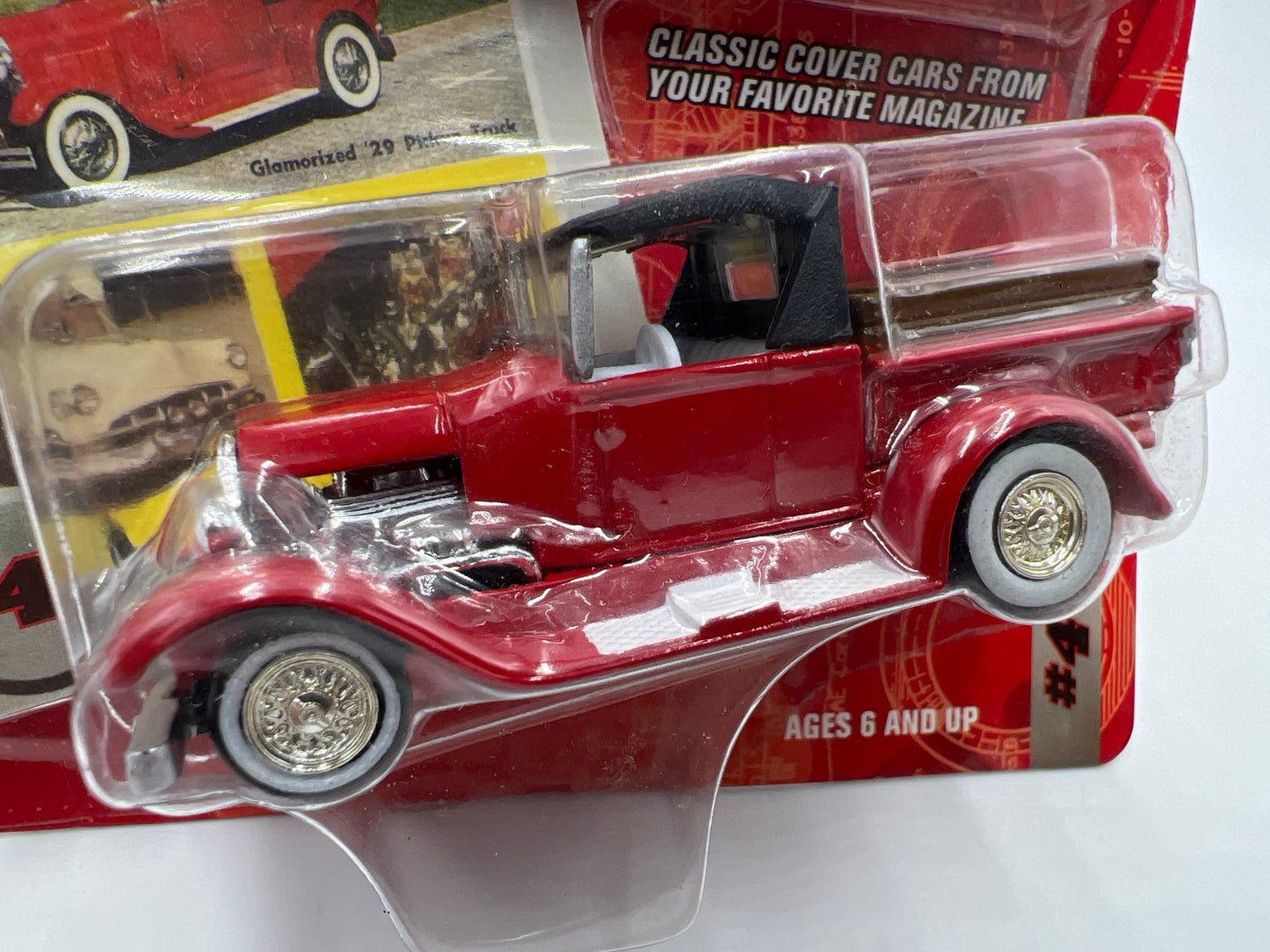 Johnny Lightning Hot Rod Magazine #4 1929 Ford Pickup Red 223F