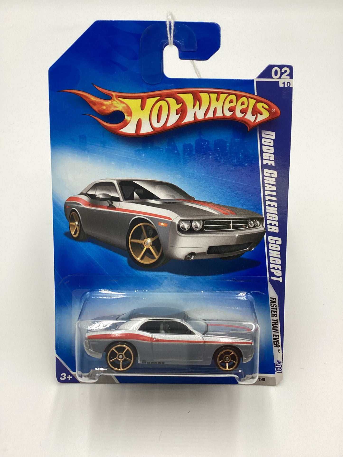 2009 Hot Wheels #128 Dodge Challenger Concept FTE faster than ever Silver 44C