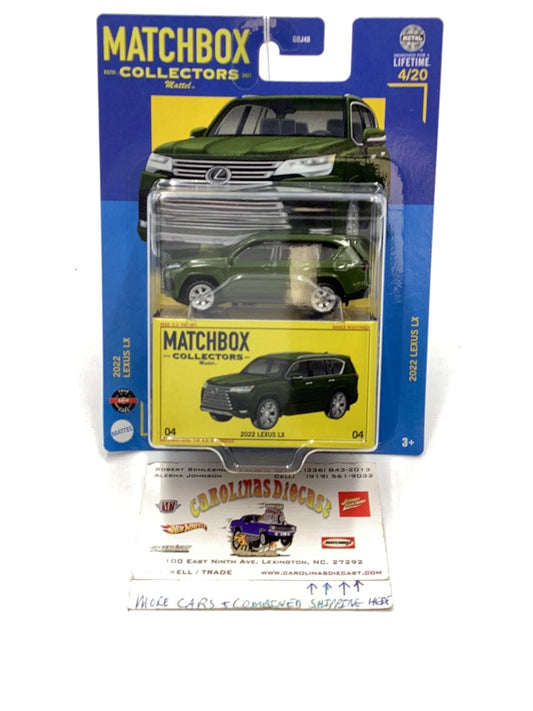 2023 matchbox Collectors 2022 Lexus LX 4/20 171B