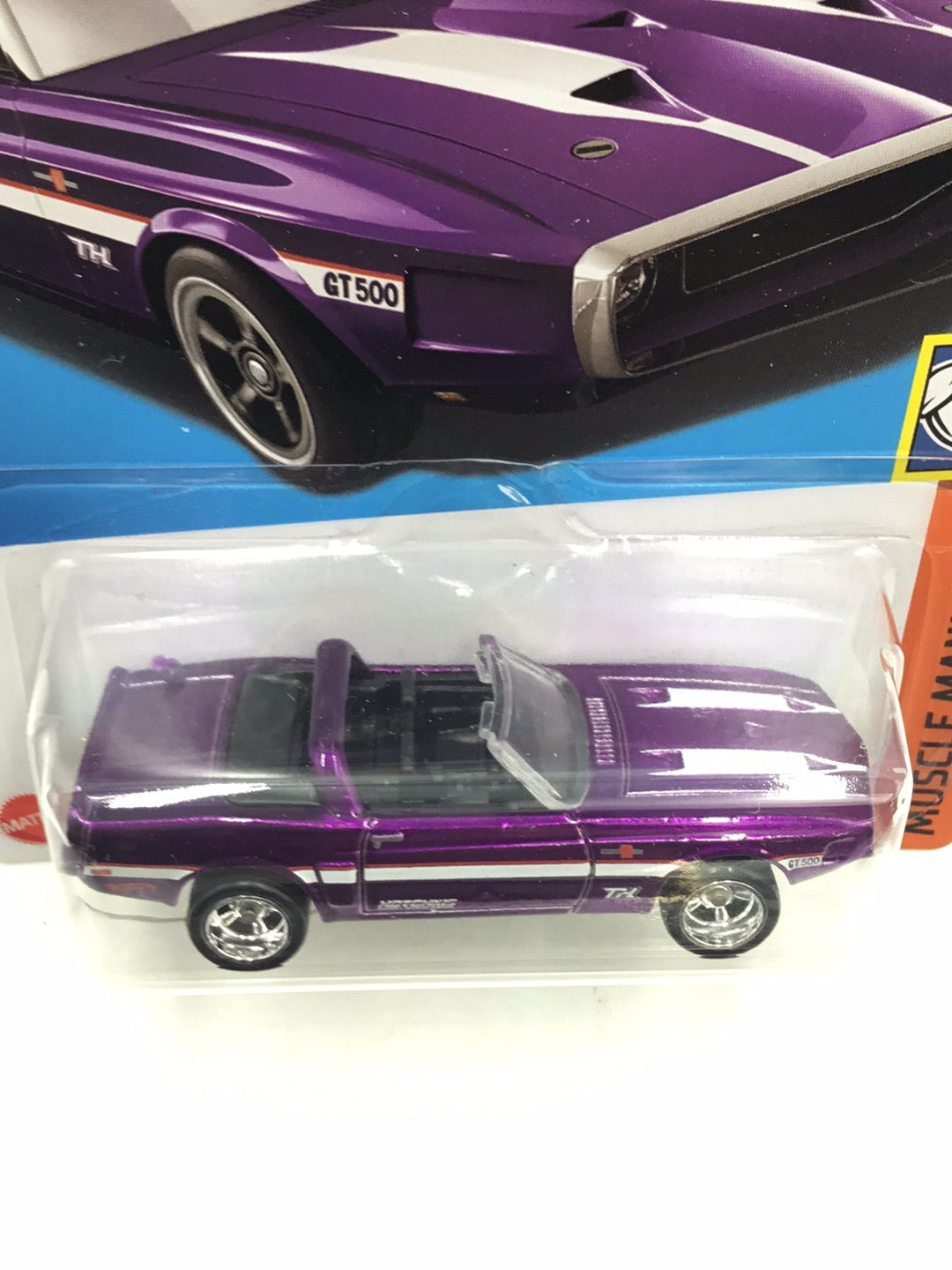 2023 hot wheels Super Treasure hunt 1969 Shelby GT-500 #195 W/ Protector