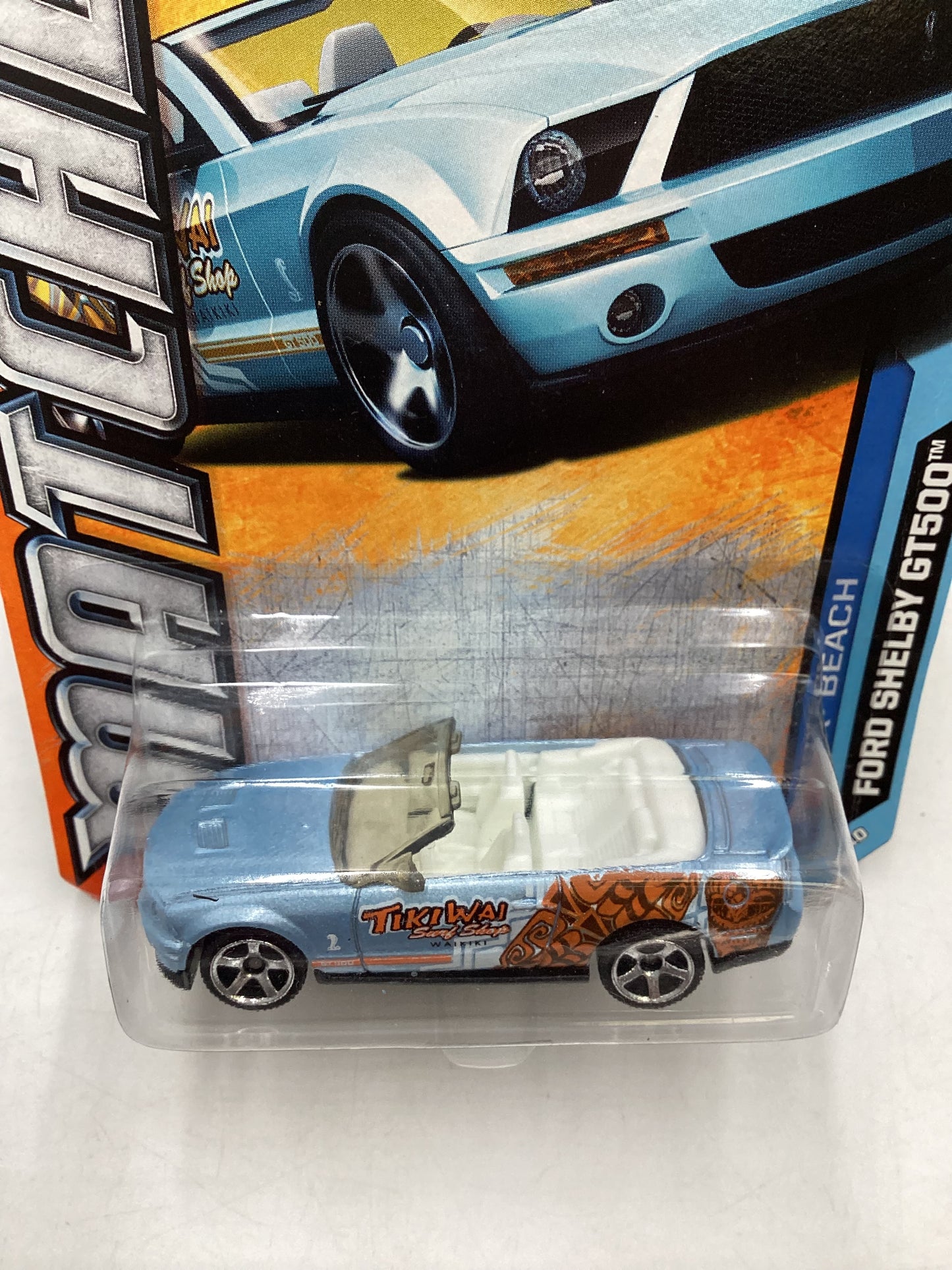 Matchbox MBX Beach #6 Ford Shelby GT500 Light Blue 208E