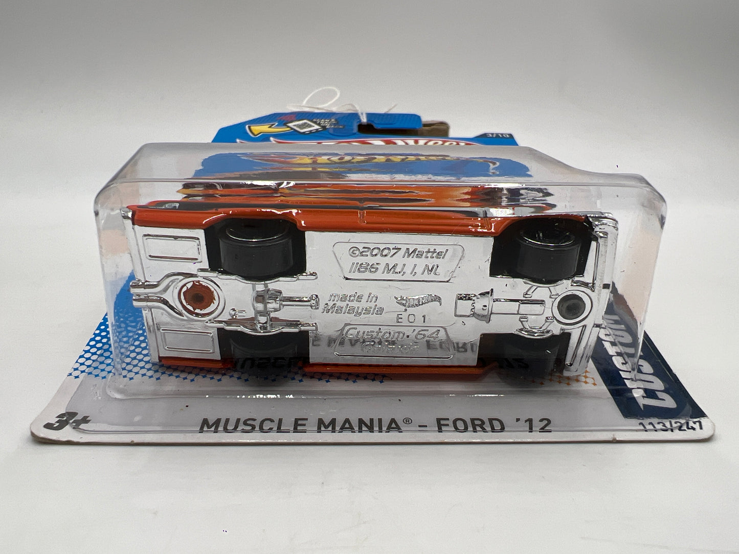 2012 Hot Wheels Muscle Mania Ford #113 Custom 64 Galaxie 500 Orange 22D