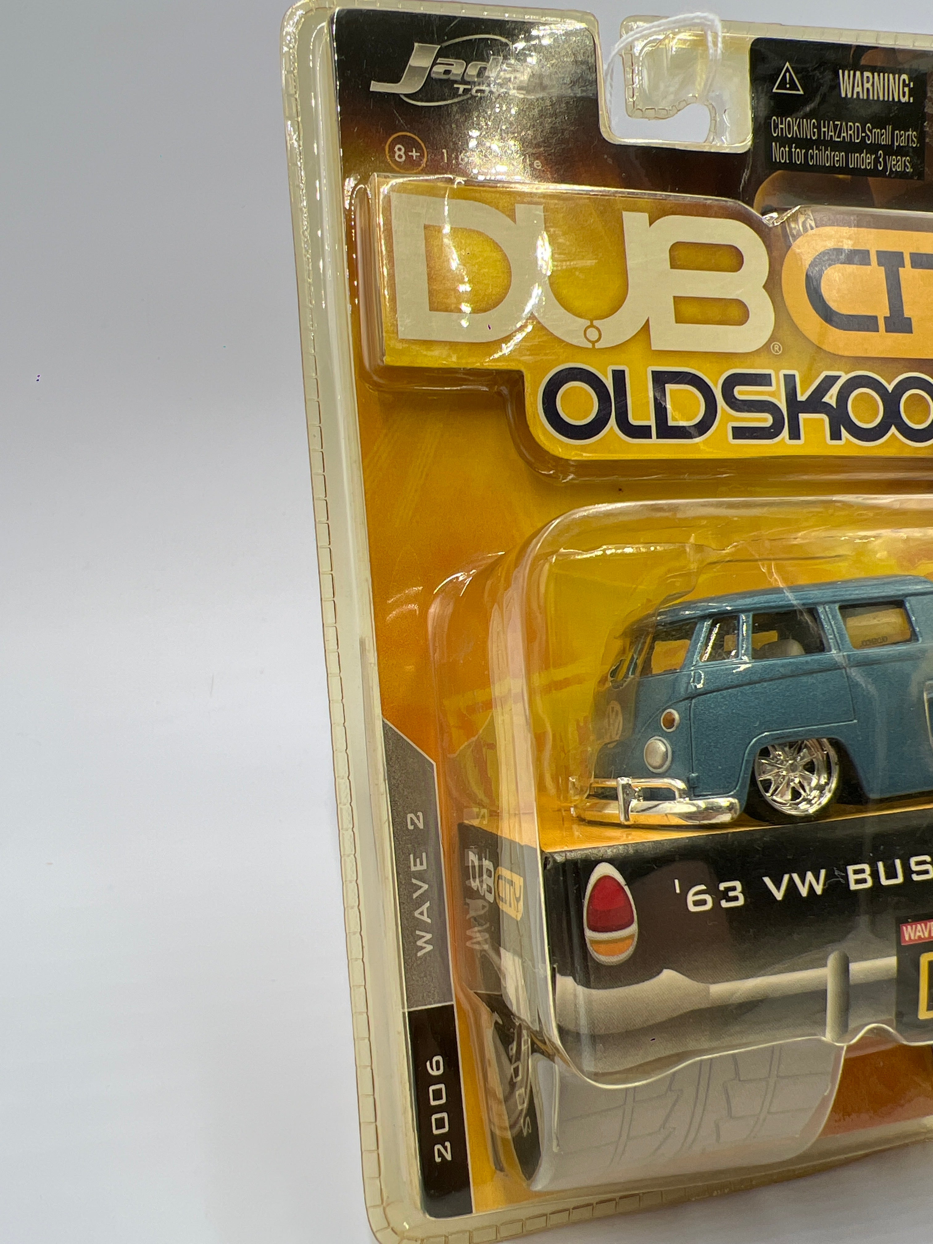 2006 Jada Dub City Old Skool Wave 2 #16 63 VW Bus Pickup Blue SR