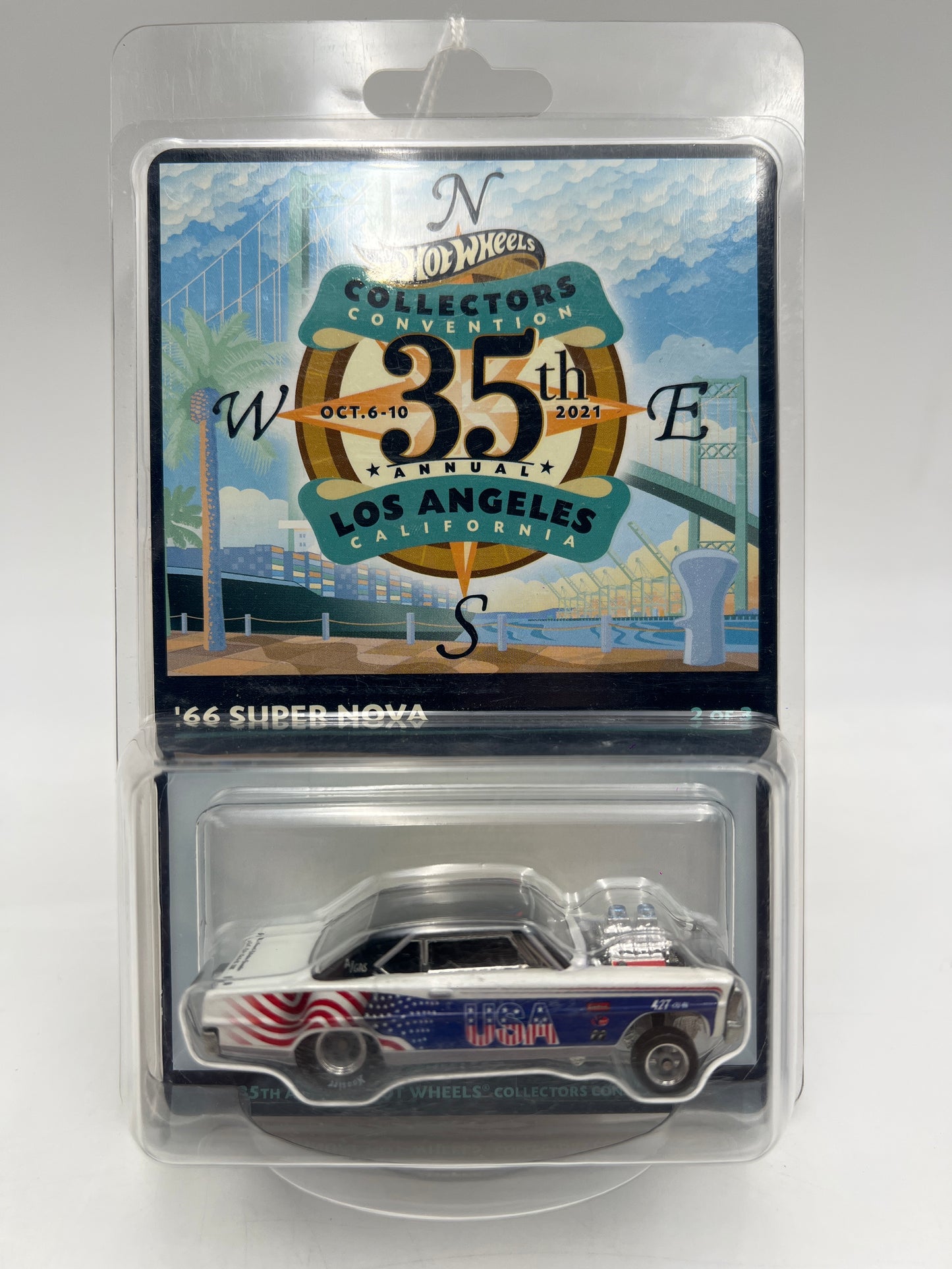 2020 Hot Wheels 35th Collectors Convention #5201/6200 66 Super Nova USA W/Protector