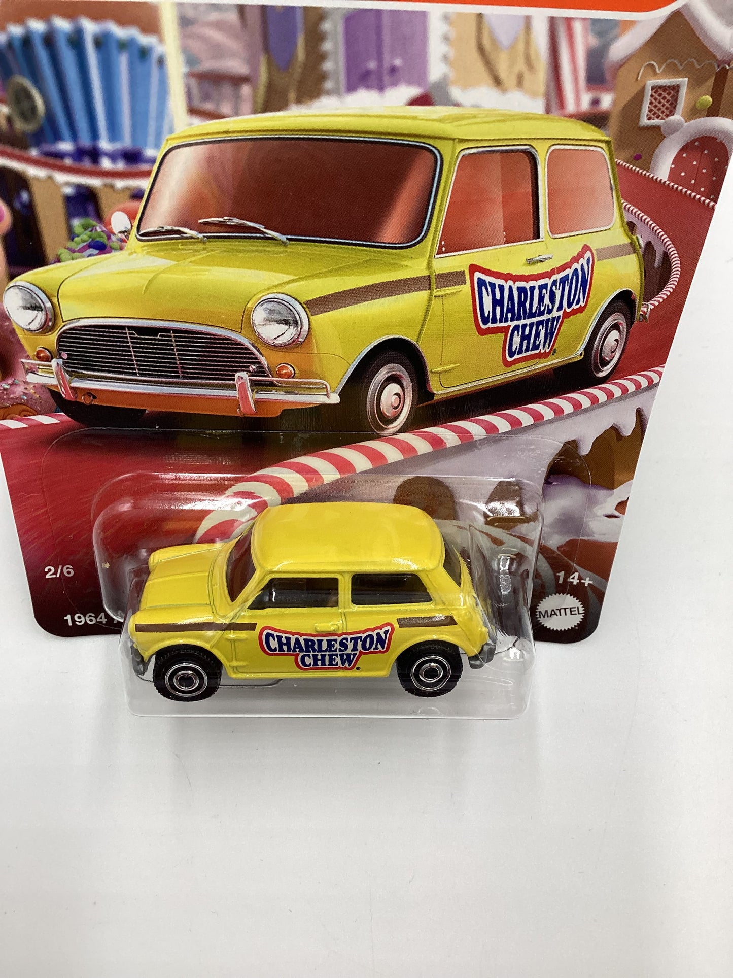 2024 Matchbox Candy Series Charleston Chew#2 1964 Austin Mini Cooper Yellow 164G