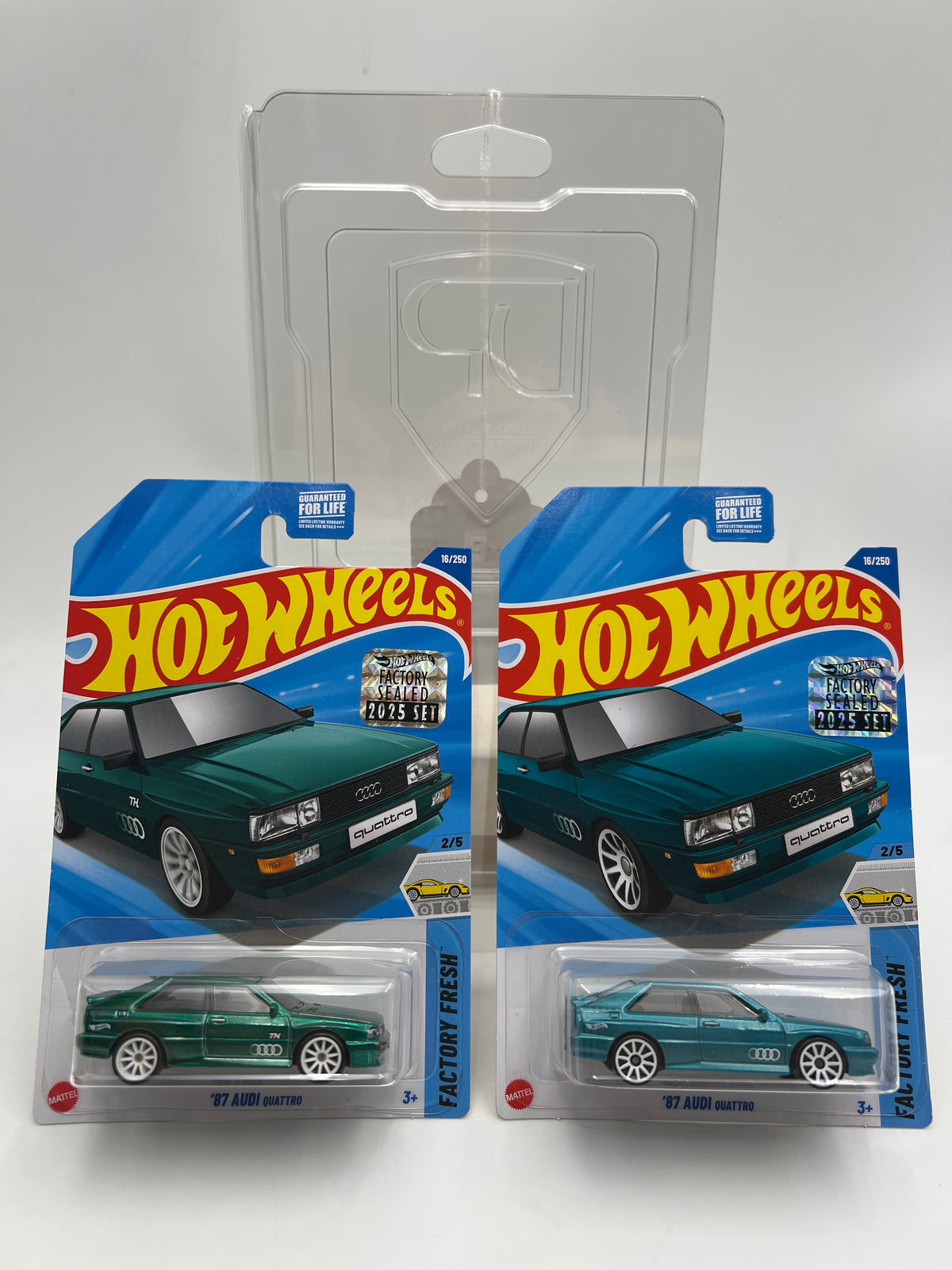 2025 Hot Wheels Factory Sealed Super Treasure Hunt & Mainline #16 87 Audi Quattro W/Protector