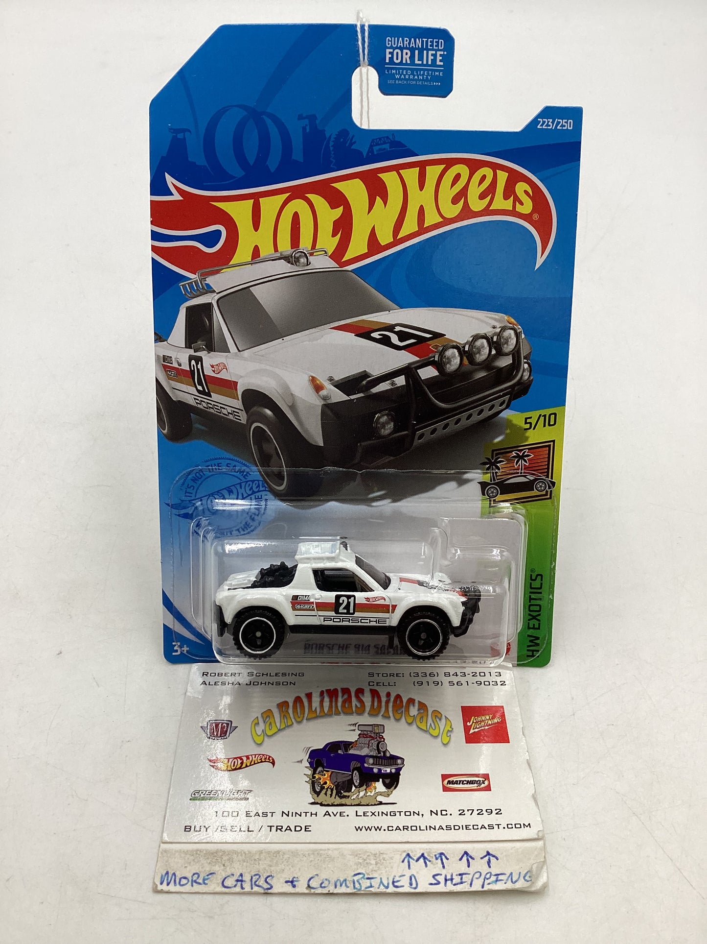 2021 Hot wheels #223 Porsche 914 Safari White 100E