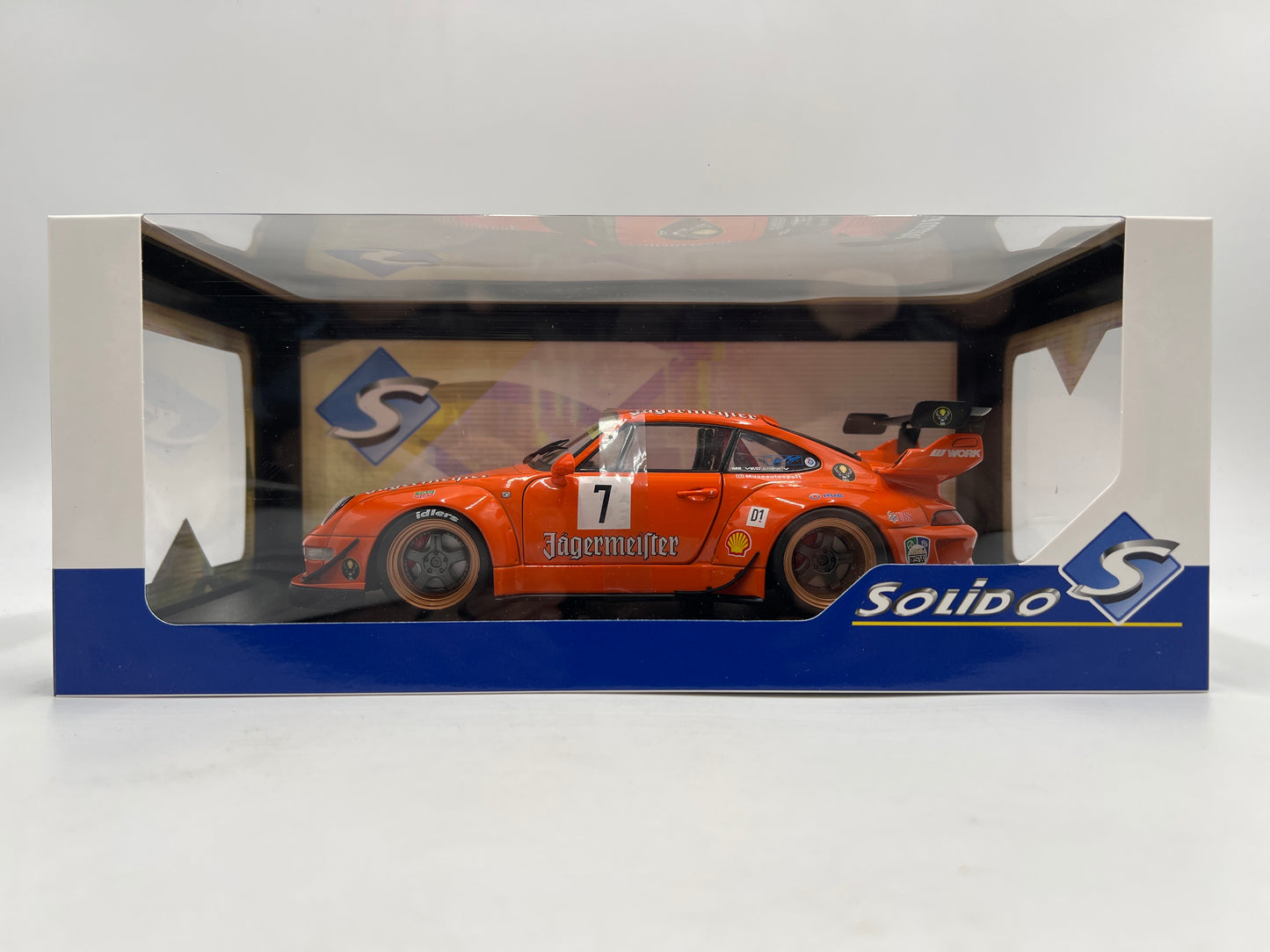 Solido 1:18 Scale Porsche RWB Jagermeister Orange