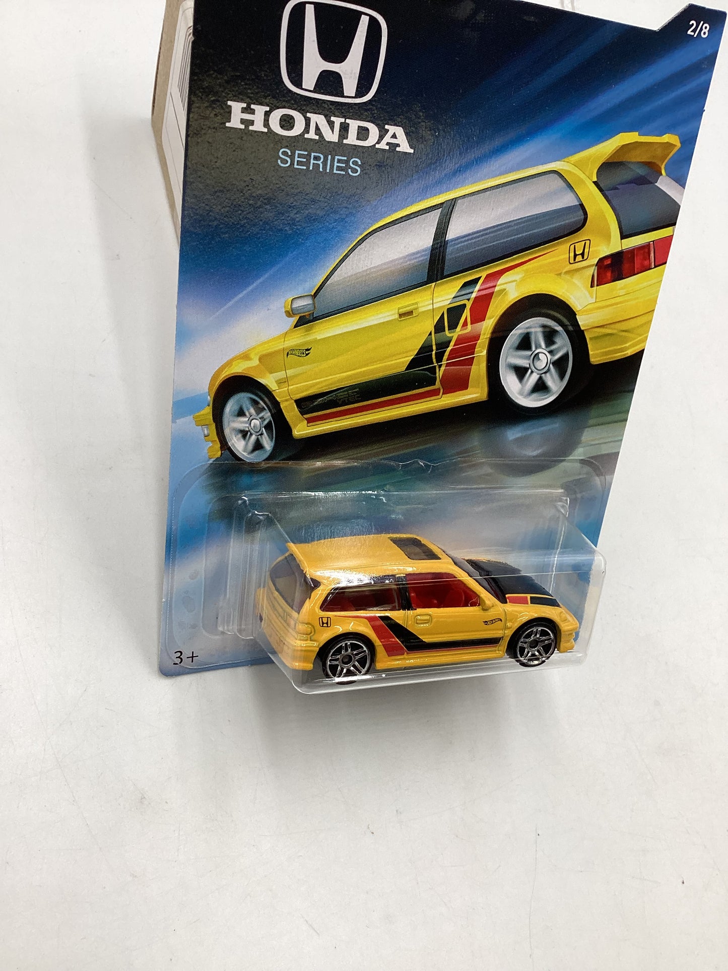 Hot wheels Honda series #2 90 Honda Civic EF Yellow 154G