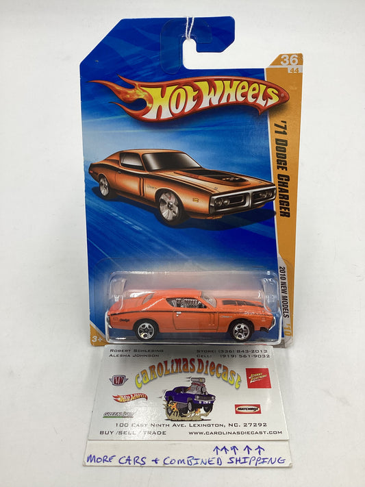 2010 Hot Wheels New Models #36 71 Dodge Charger Orange 59G