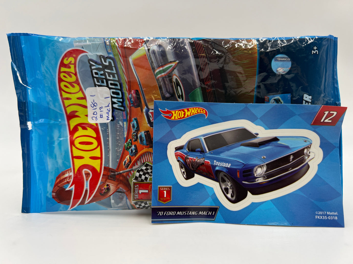 2018 Hot Wheels Mystery Models Series 1 #12 70 Ford Mustang Mach 1 Blue