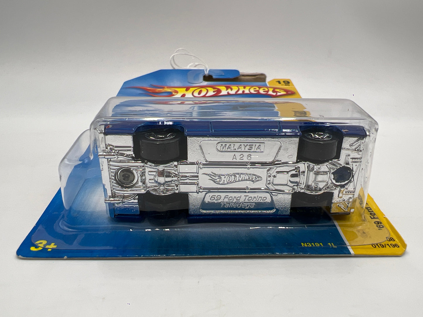 2008 Hot Wheels New Models #19 69 Ford Torino Talladega Blue 20D