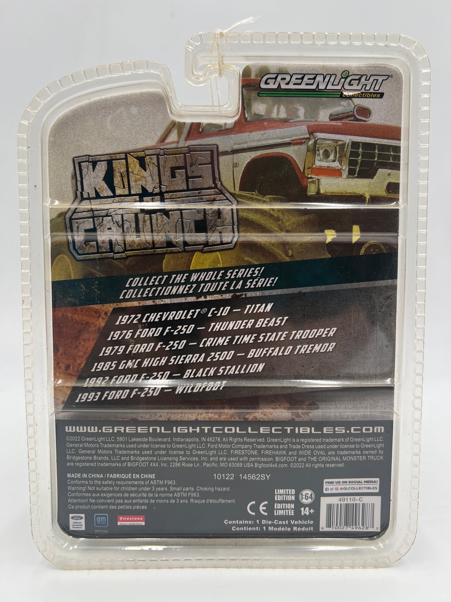 Greenlight Kings of Crunch Series 11 CHASE 1979 Ford F-250 Crime Time State Trooper