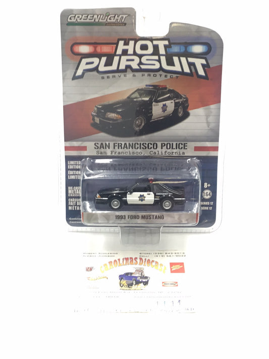 Greenlight Hot Pursuit series 12 San Francisco Police 1993 Ford Mustang