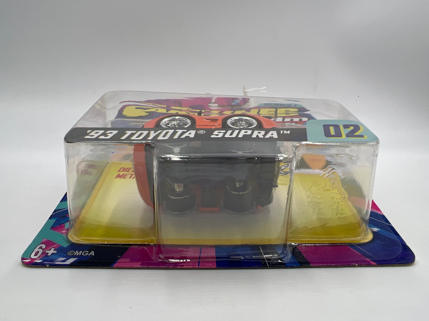 2025 MGA Car Tuned JDM Series 1 #2 93 Toyota Supra Orange 180B