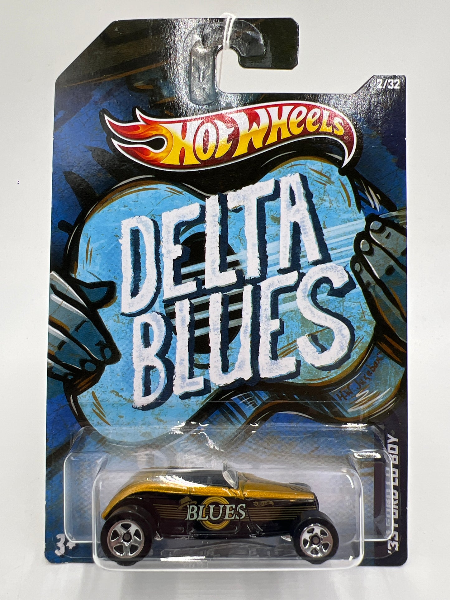 Hot Wheels Jukebox Delta Blues #2 33 Ford Lo Boy Black/Gold 165H