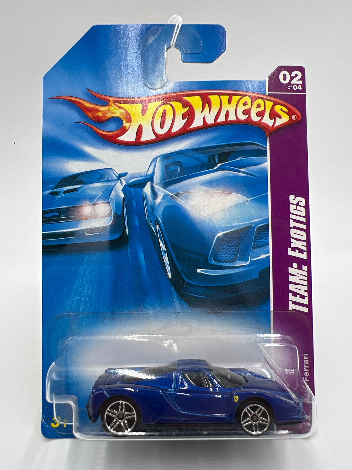 2008 Hot Wheels Team Exotics #114 Enzo Ferrari Blue SR