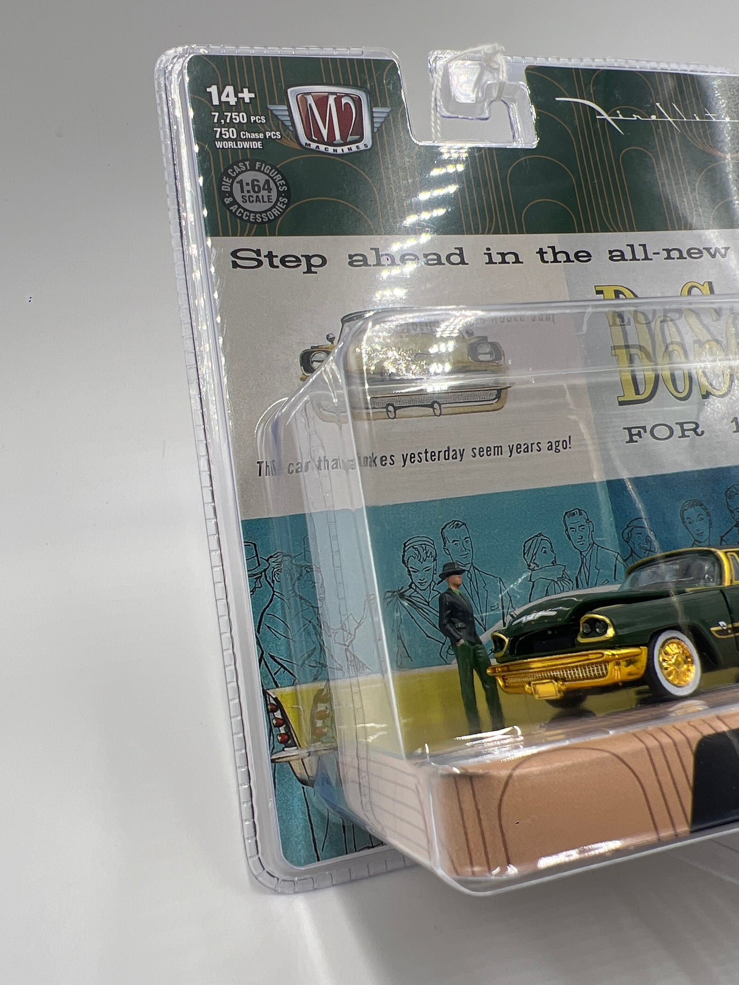 2025 M2 Machines Diorama CHASE 1957 DeSoto Fireflite Green R16 #1