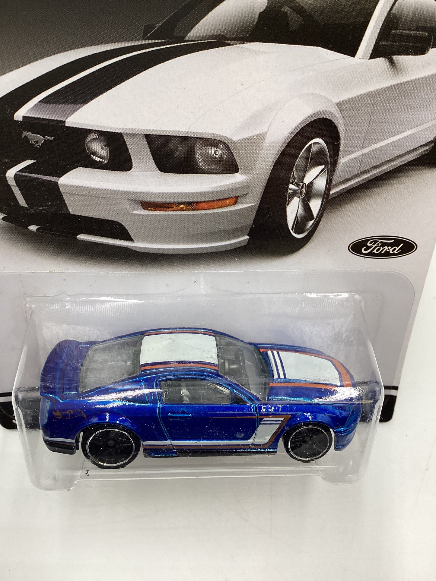 Hot Wheels Mustang 50 Years #6 07 Ford Mustang Blue 154E