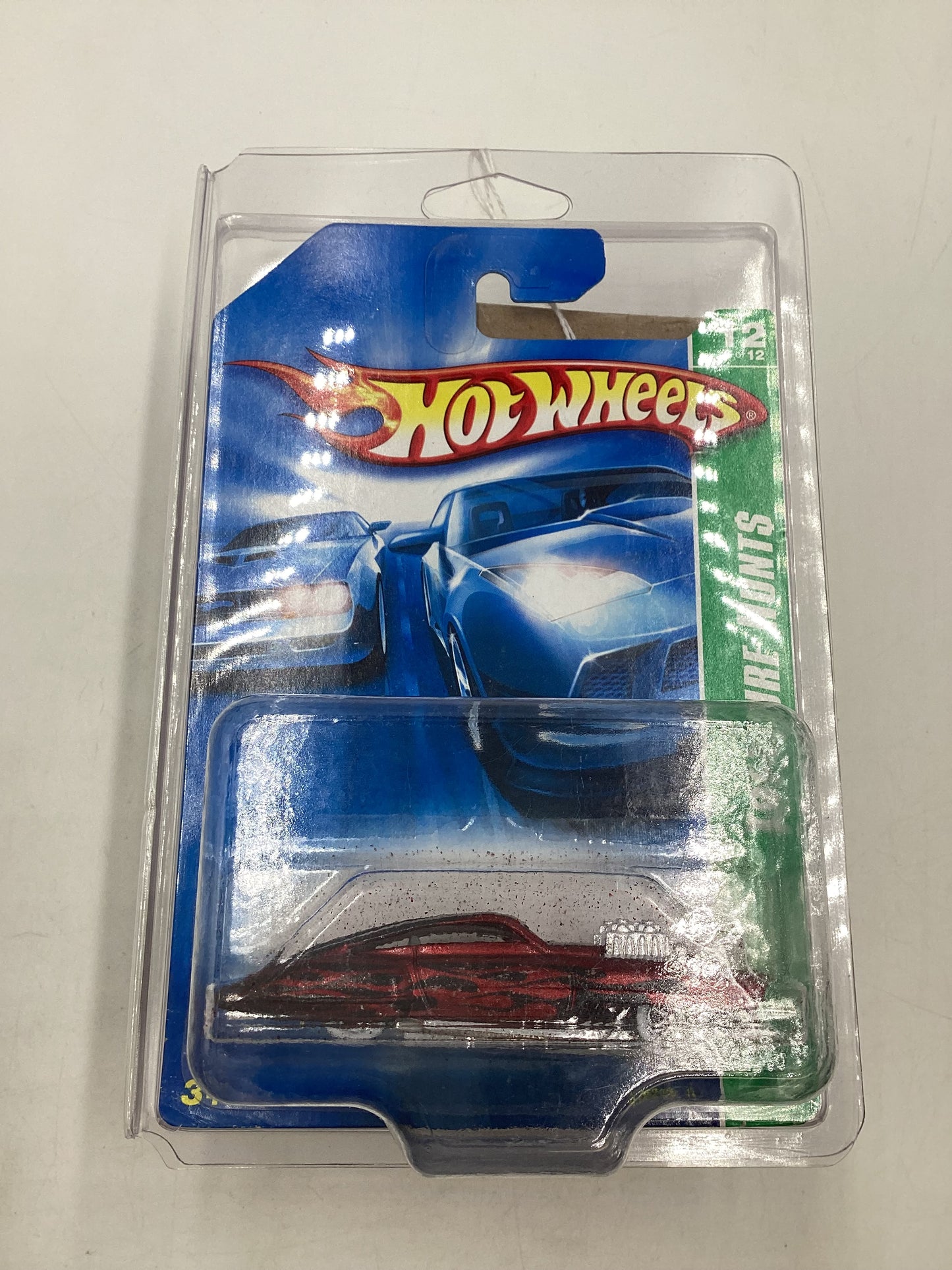 2007 Hot Wheels Super Treasure Hunt #132 Evil Twin *Paint Flaking* with protector