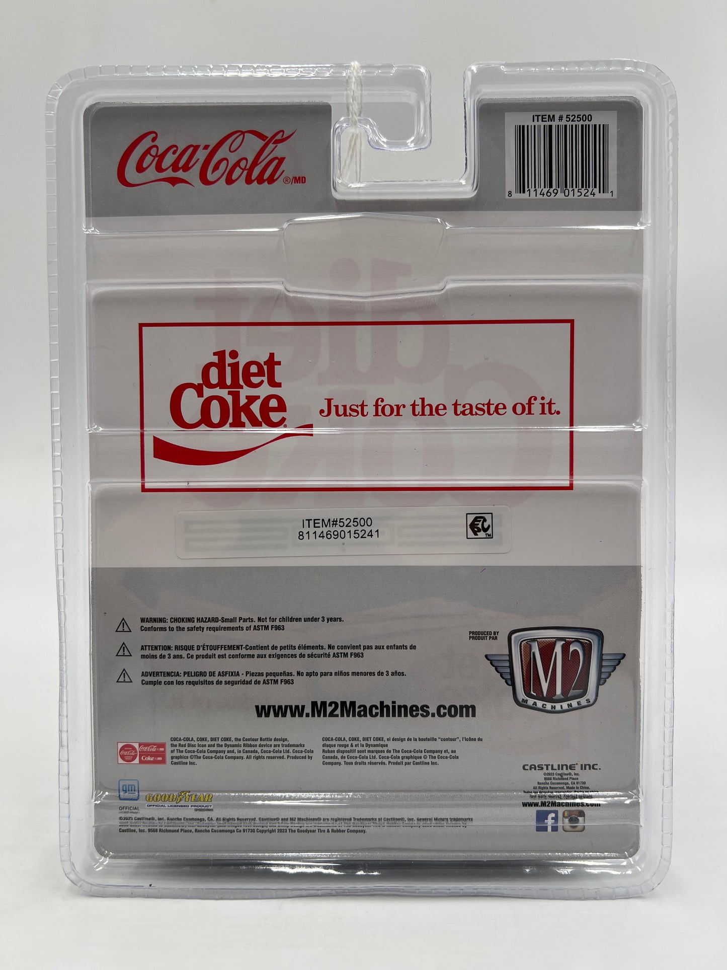 M2 Machines Coca Cola Diet Coke CHASE 1998 GMC Sierra 1500 4x4 Silver A28
