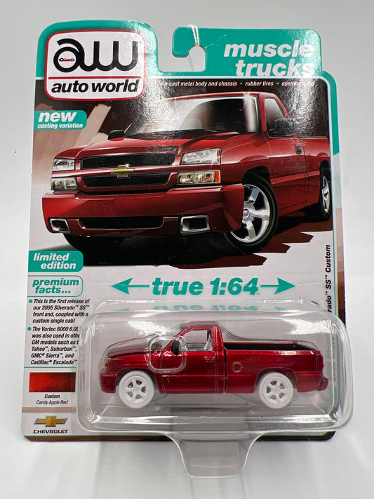 2025 Auto World Muscle Trucks CHASE Release 1 Version B 2005 Chevy Silverado SS Custom Ultra Red Cateye #2
