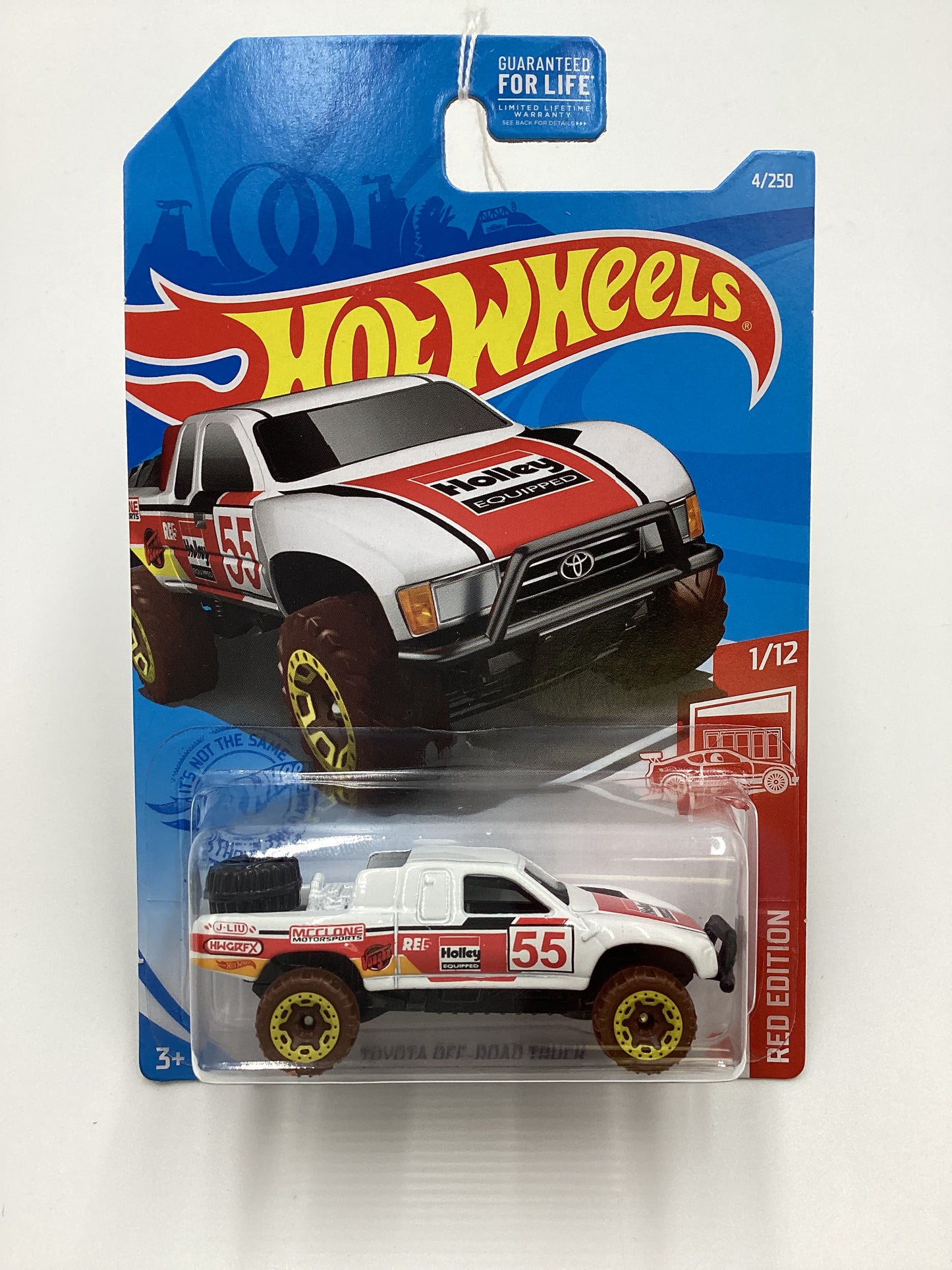 2021 Hot Wheels #4 Toyota Off Road Truck White Target Red Edition