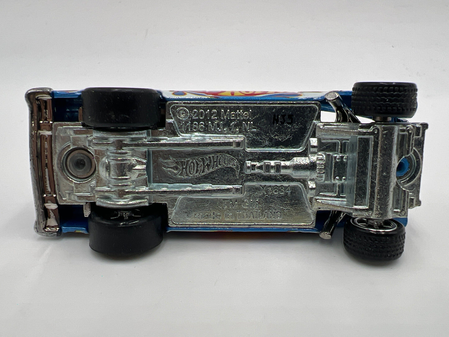 Hot Wheels 1/64 Display Case Exclusive 55 Chevy Bel Air Gasser Blue Loose