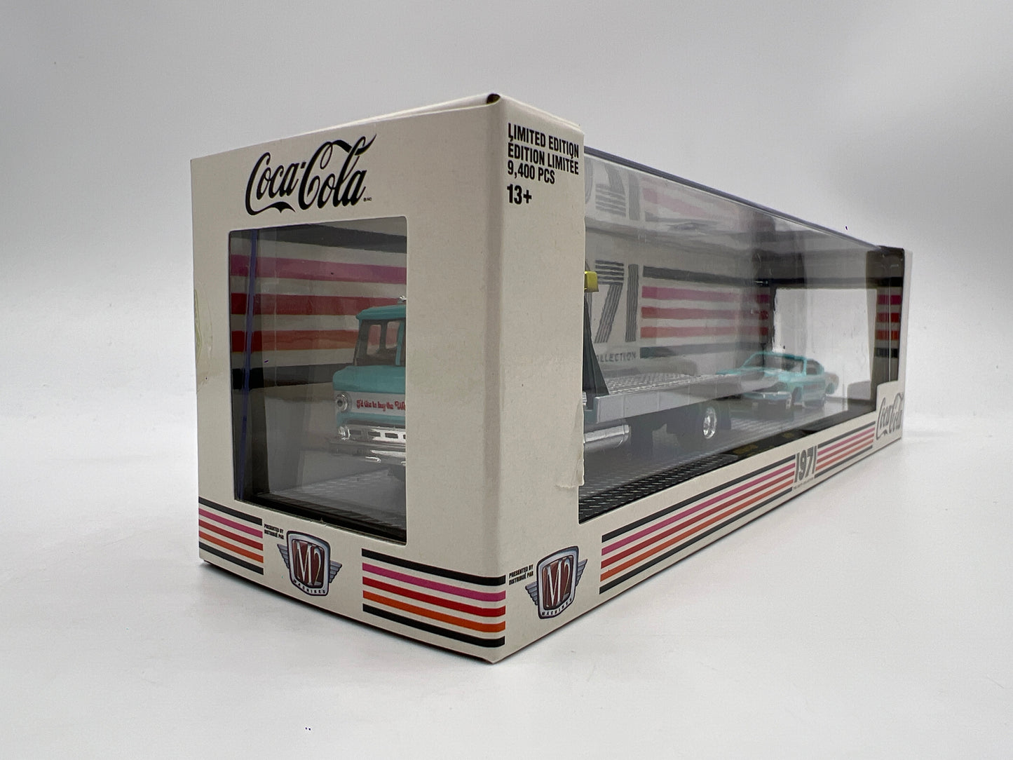 M2 Machines Auto Haulers Coca Cola 1970 Ford C-950 & 1968 Ford Mustang GT UNTY01