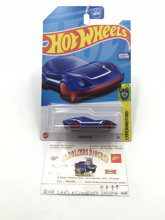 2023 hot wheels #23 Coupe Clip blue 53H