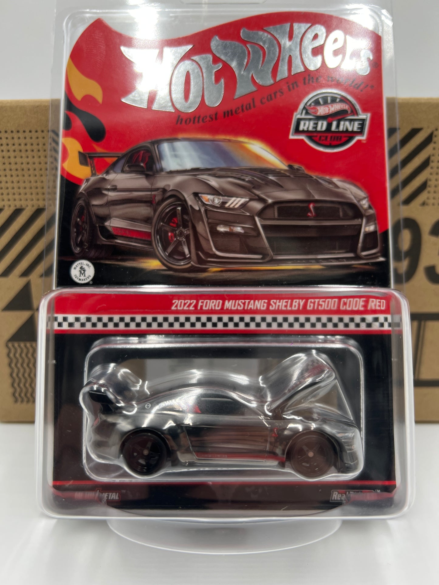 2024 Hot Wheels RLC 2022 Ford Mustang Shelby GT500 Code Red W/Protector and Box