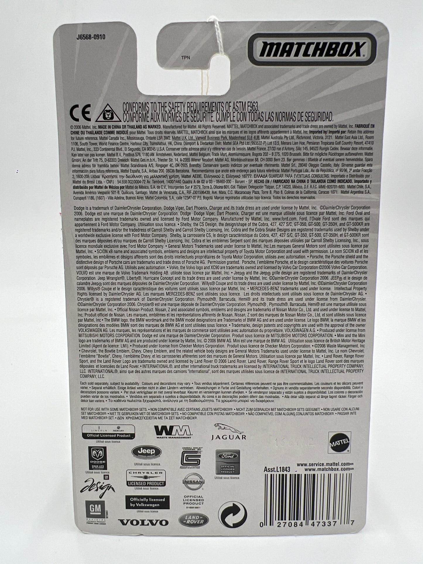 Matchbox Streakers #19 Chevrolet Camaro Z-28 Matte Black 171B