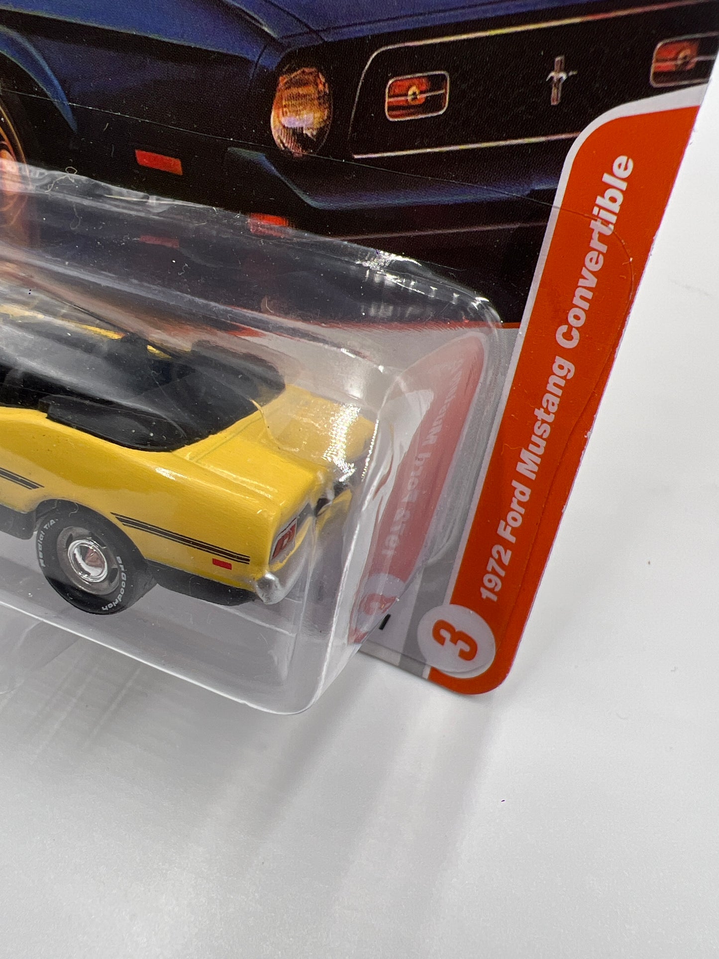 Johnny Lightning Classic Gold Collection Release 1 Version A 1972 Ford Mustang Convertible Medium Bright Yellow 228B