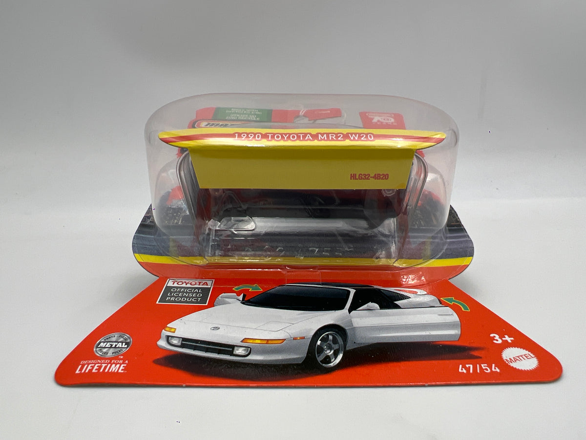 Matchbox Moving Parts #47 1990 Toyota MR2 W20 White LHD Lights Up