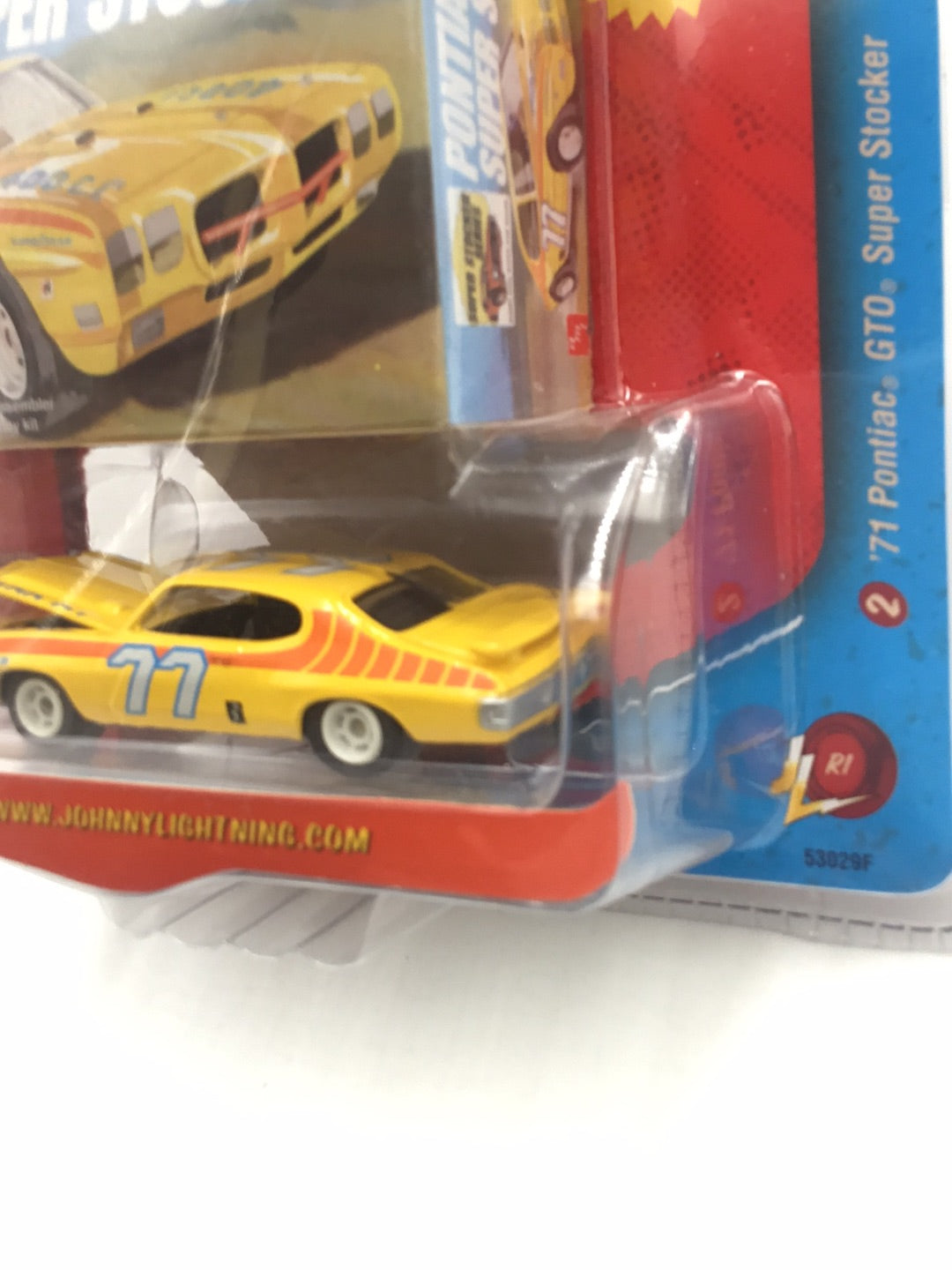 Zingers, 1971 Pontiac GTO, Blue good - Flying Tigers, VHTF Johnny Lightning